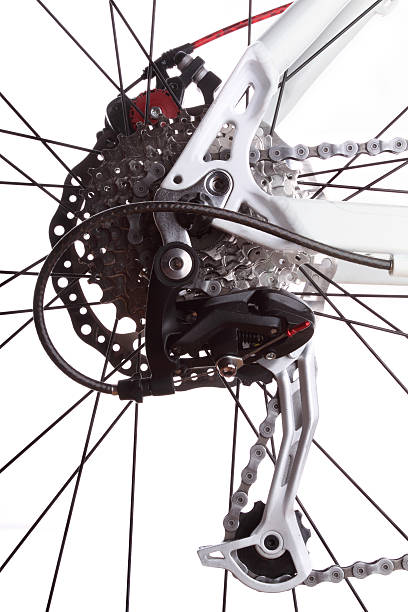 istock Bicycle gears and rear derailleur 153876894