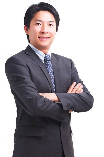 istock Smart asian business man 153876945