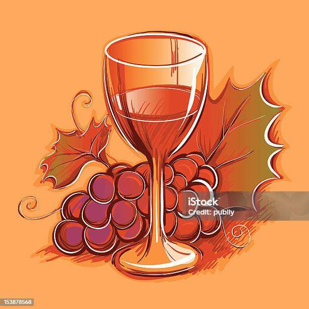 Glass Of Red Wine Stock Illustration - Download Image Now - Alcohol - Drink, Alcohol Abuse, Cabernet Sauvignon Grape