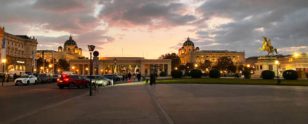 Vienna City downtown, Austria. Shooting  taken during autumn in November 2nd  2022.