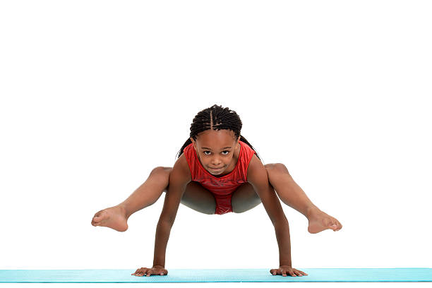 istock Young girl doing gymnastics move 153878816