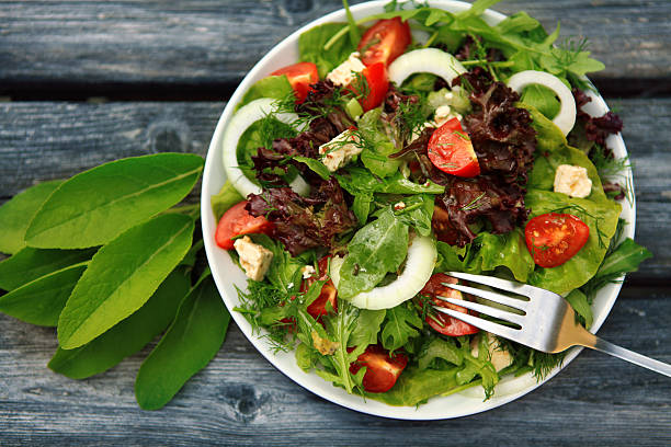 istock Fresh salad with tomatoes and cucumbers 153879081