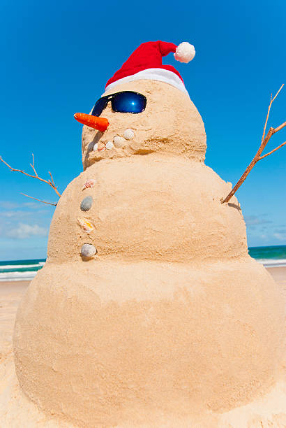 istock Snowman on Australian beach during Christmas 153881338