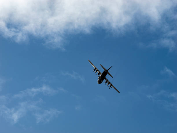 istock Propeller aircraft flying 1538819279