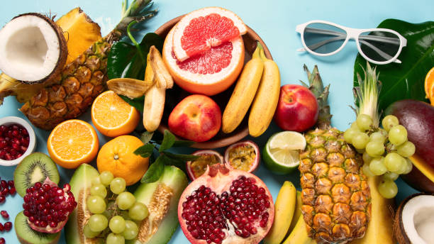 istock Assortment of exotic fruits. 1538829827