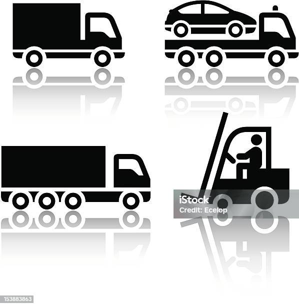 Set Of Transport Icons Truck Stock Illustration - Download Image Now - Badge, Business, Car