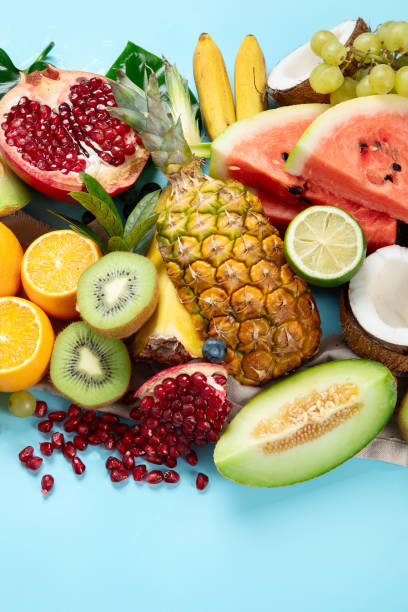 istock Assortment of exotic fruits. 1538839304