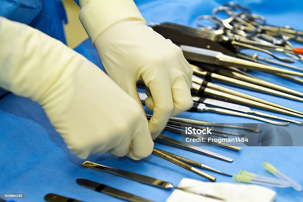 Surgery tools Surgery tools for arthroscopic surgery Musical Instrument Stock Photo