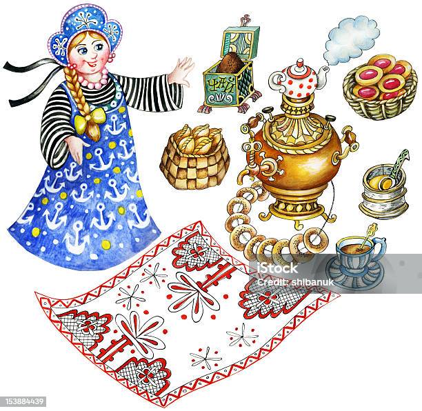 Russian Tea Stock Illustration - Download Image Now - Adult, Adults Only, Arts Culture and Entertainment