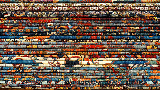 Examples of Turkish carpet and kilim patterns.
