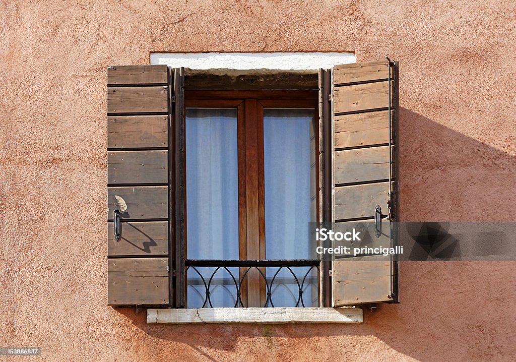 Window in Venice, Italy Typical building exterior in Venice, Italy. Architecture Stock Photo