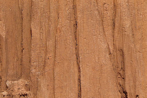 Close-up Texture of Lalu Soil Erosions. Lalu pronounced is a natural rock formations caused by erosion in Sa Kaeo province,Thailand.