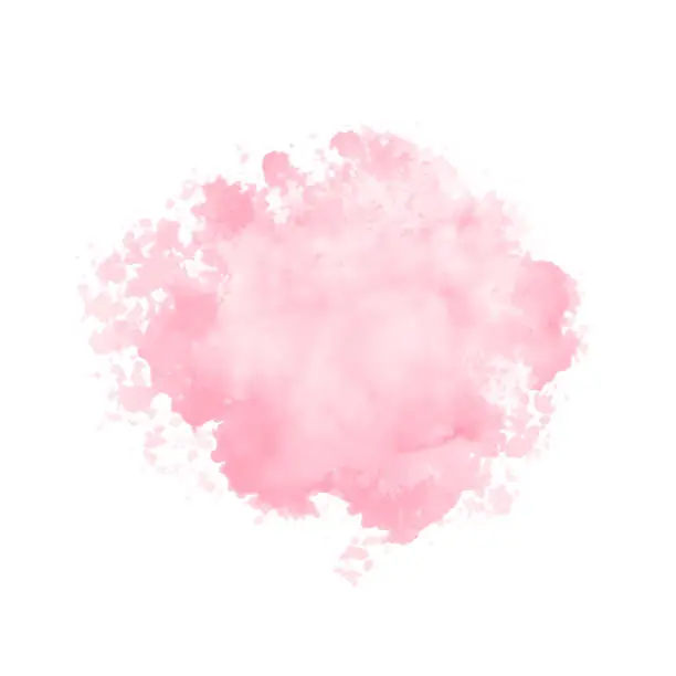 Vector illustration of Abstract pink watercolor water splash. Vector watercolour texture in rose color