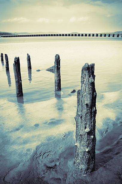 Arnside Beach, Lake District, Cumbria stock photo