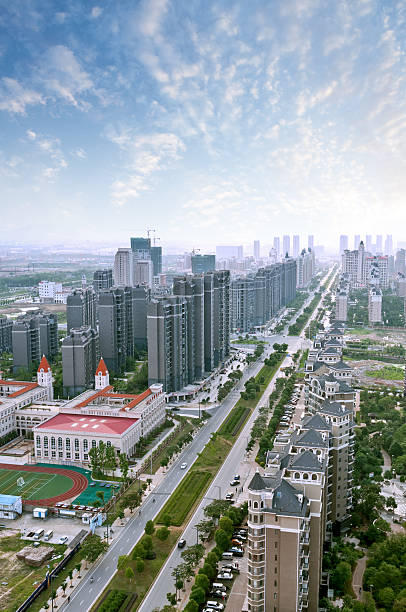 istock Aerial view of city 153889344