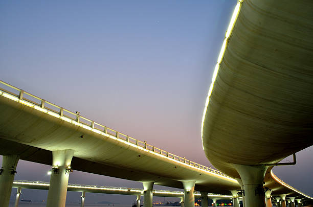 Yanwu bridge in Xiamen island , China stock photo