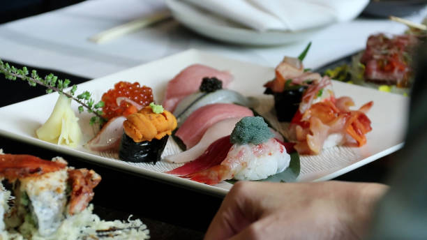 istock Sushi Omakase Menu at Yuutaro Restaurant. 1538933838