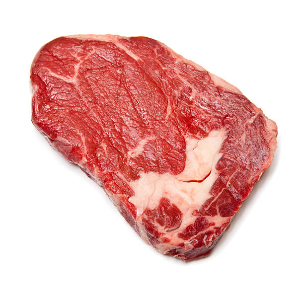 istock Rib Eye steak isolated on a white studio background. 153894174