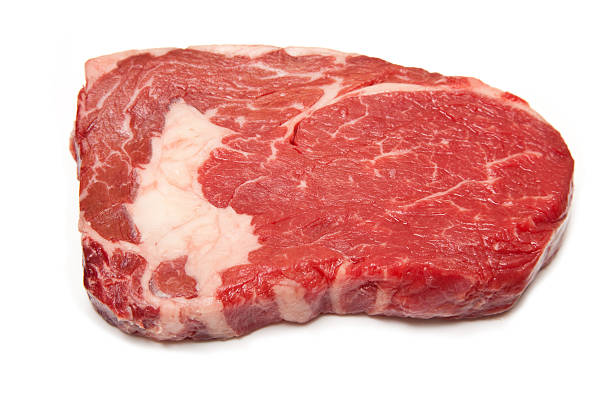 istock Rib Eye steak isolated on a white studio background. 153894177