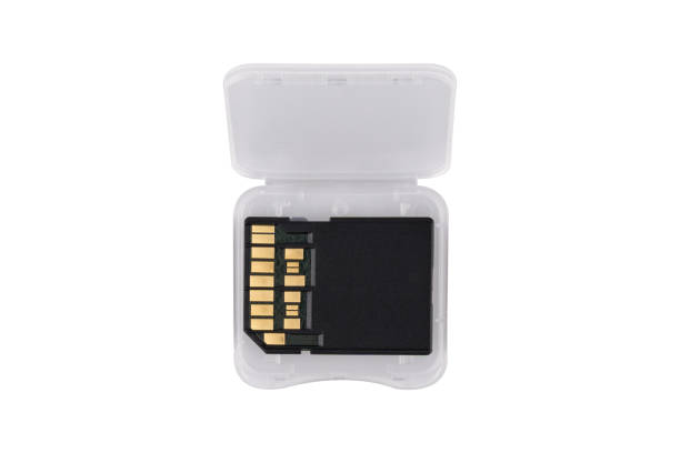 istock SD card in plastic case isolated on white background. 1538963079