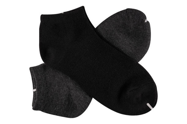 istock Cotton socks isolated on white background. 1538964124