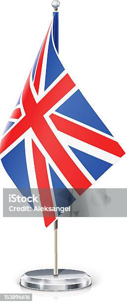 Wielkiej Brytanii Flaga Jest W Flagstaff I Wsparcie - Stockowe grafiki wektorowe i więcej obrazów Anglia