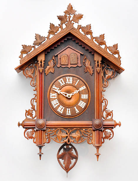 coucou - cuckoo clock clock german culture antique photos et images de collection