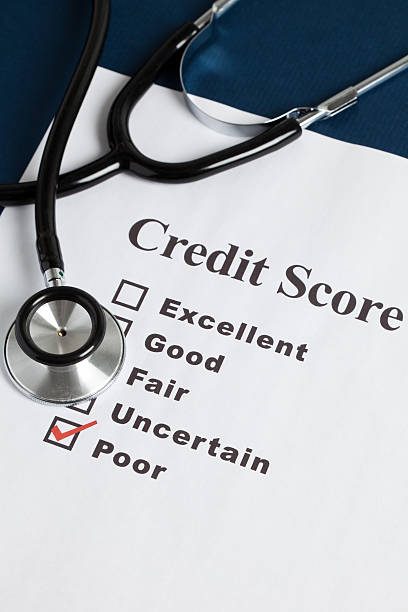 istock Stethoscope and Credit Report 153898641