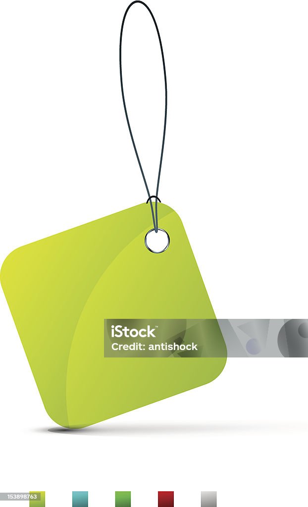 Color String On Tag Vector Tag On String Stock Illustration - Download Image Now - Badge ...