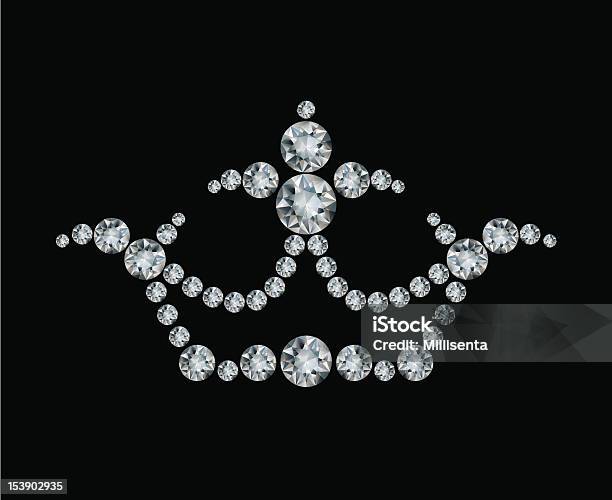 Crown And Diamonds Stock Illustration - Download Image Now - Authority, Award, Coat Of Arms