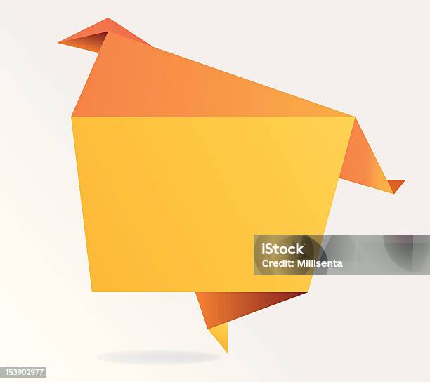 Ilustración de Resumen De Origami Discurso Burbuja y más Vectores Libres de Derechos de Abstracto - Abstracto, Burbuja, Color vibrante