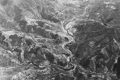 Agricultural area - view from above