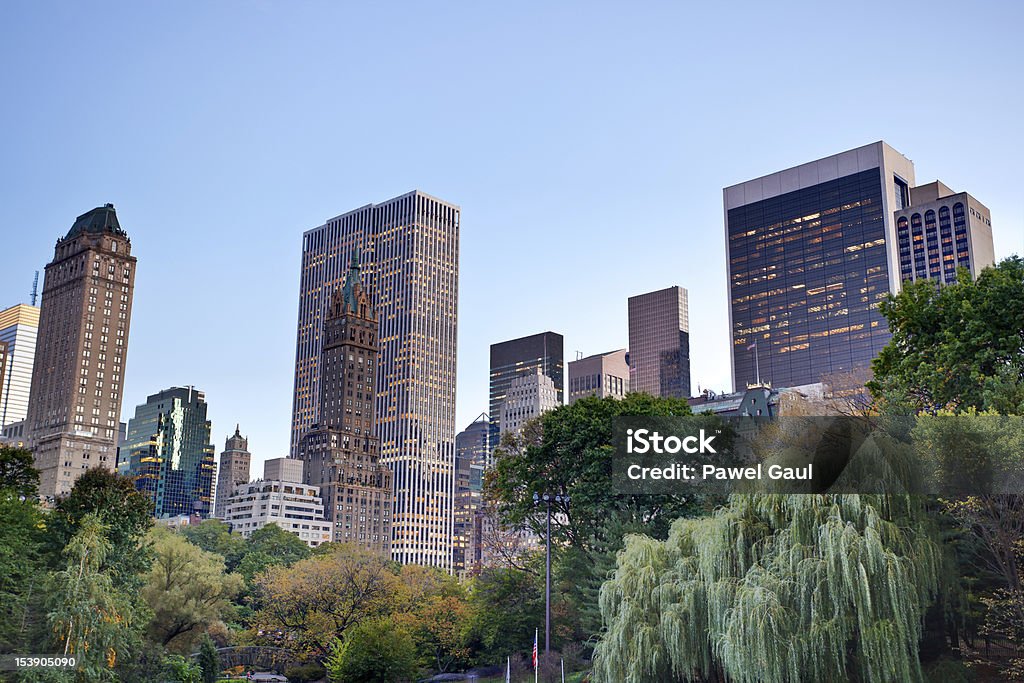 Central Park na cidade de Nova York - Foto de stock de Arranha-céu royalty-free