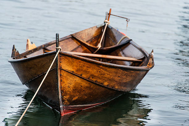 istock Wooden boat on water 153906703