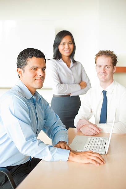 istock Latino Man Leading Business Meeting 153908399