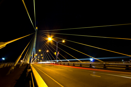 rama 8 Bridge in Bangkok
