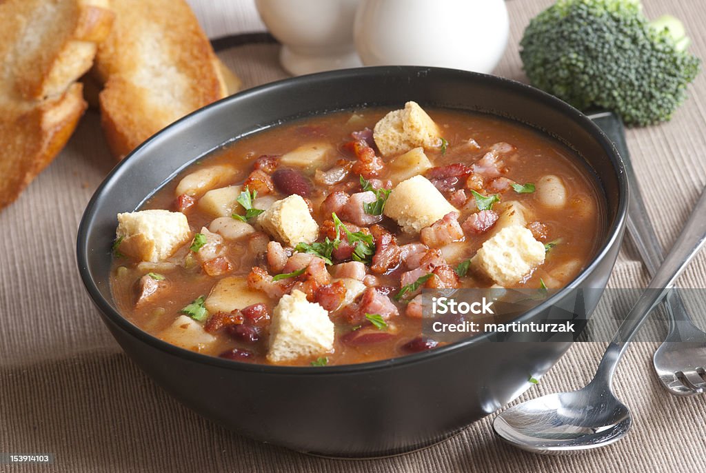 Grob Chili Essen Suppe - Lizenzfrei Pferdebohne Stock-Foto