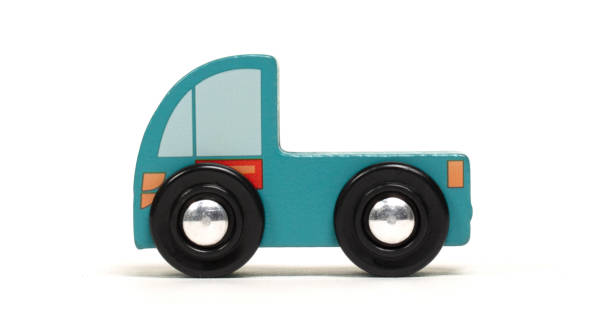 istock Retro wooden toy car isolated on white 1539184191
