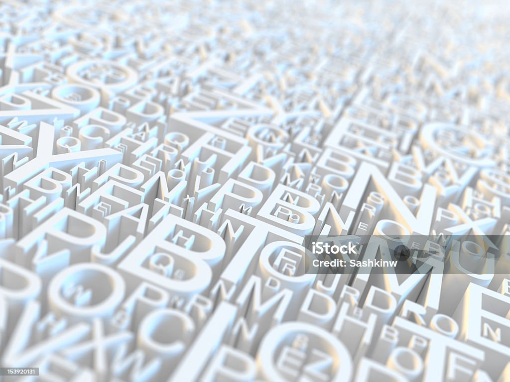 Lettere - Foto stock royalty-free di Alfabeto