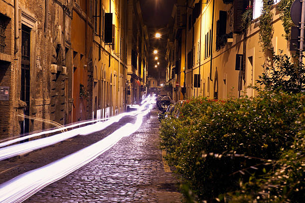 istock Narrow streets of old Rome 153920567