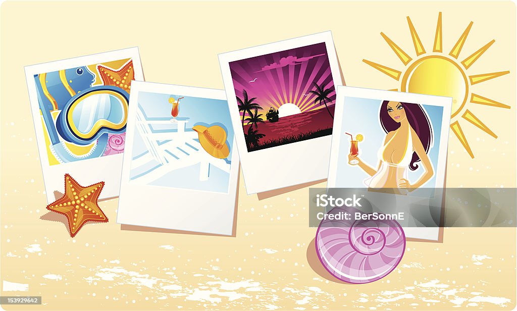 Summer cards Summer cards, vector illustrtration Adult stock vector