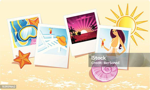 Summer Cards Stock Illustration - Download Image Now - Adult, Alcohol - Drink, Animal Shell