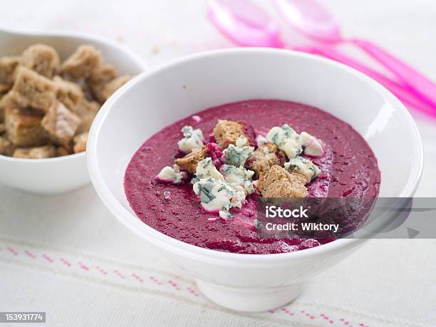 Beet Cream Soup Stock Photo - Download Image Now - Beet, Cream Soup, Appetizer