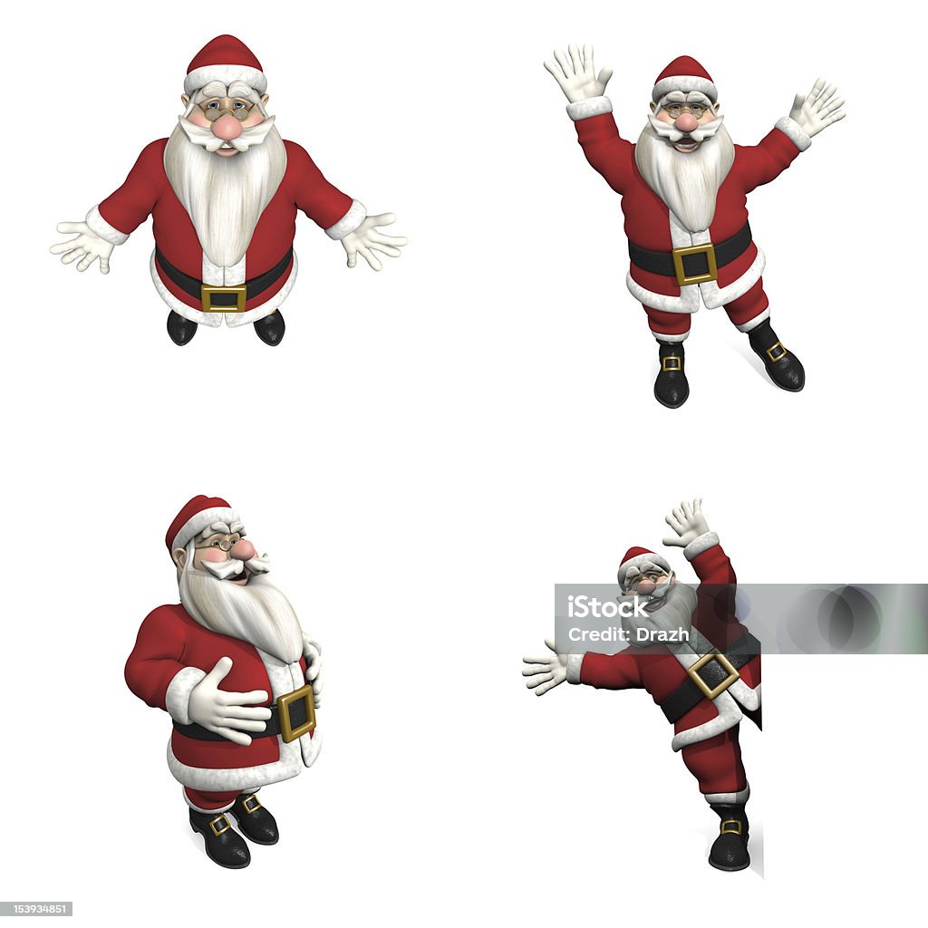 Santa Claus posiciones - Foto de stock de Adulto libre de derechos