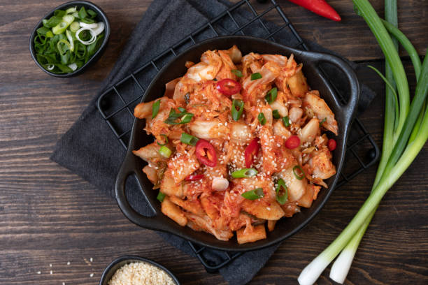istock fermented food traditional Korean Kimchee or kimchi 1539364982