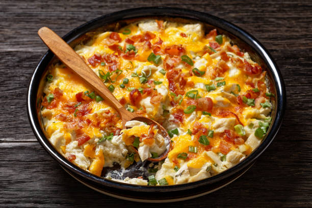 istock chicken bake in creamy sauce with cheese, bacon 1539398478
