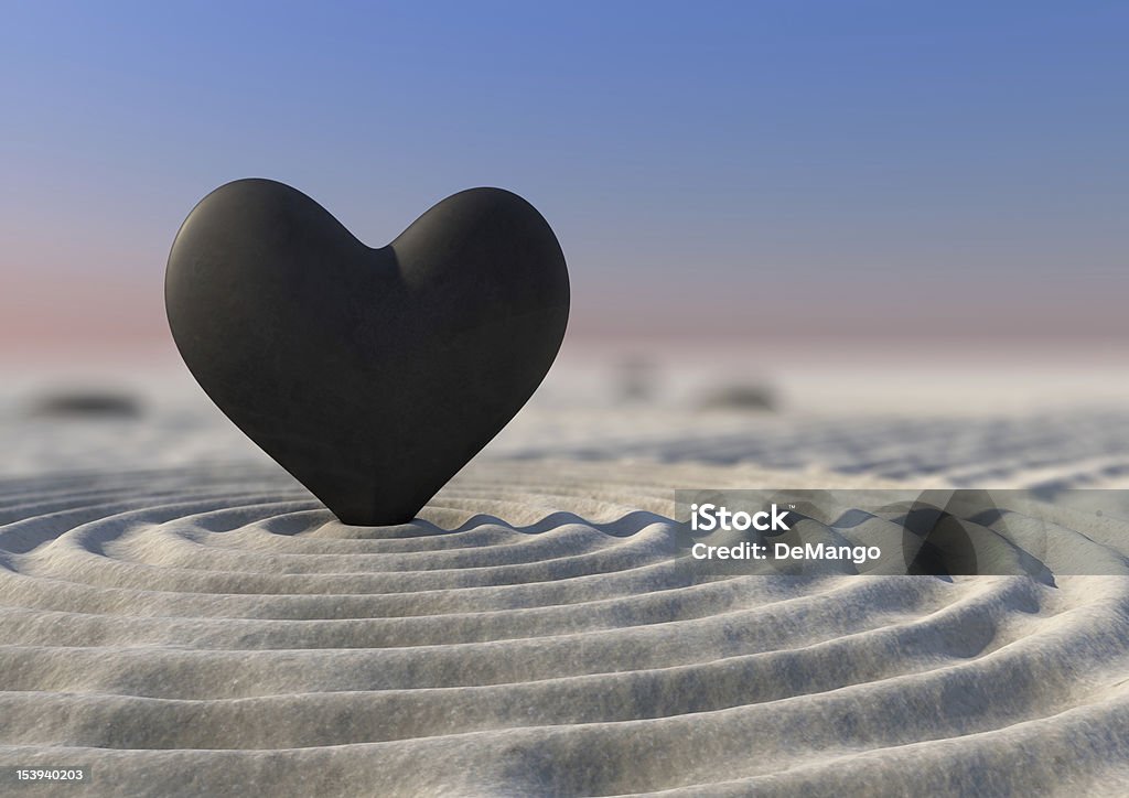Die Liebe stone - Lizenzfrei Herzform Stock-Foto
