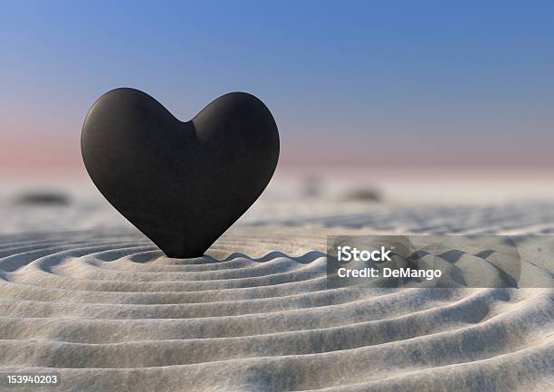 Die Liebe Stone Stockfoto und mehr Bilder von Herzform - Herzform, Sandig, Zen