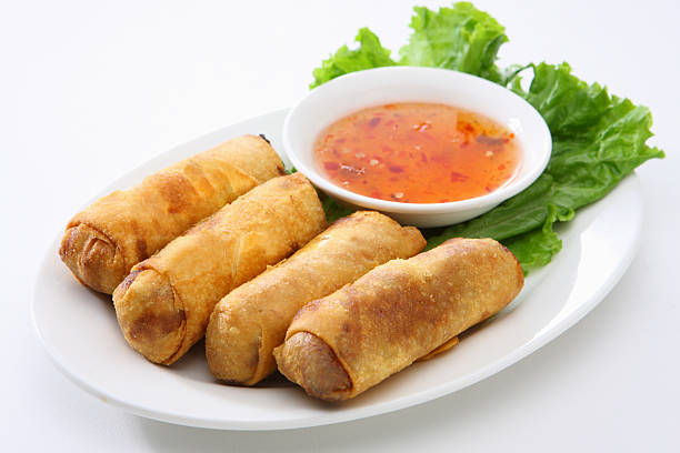 달걀부침 롤 - thai cuisine asian cuisine thai culture food 뉴스 사진 이미지
