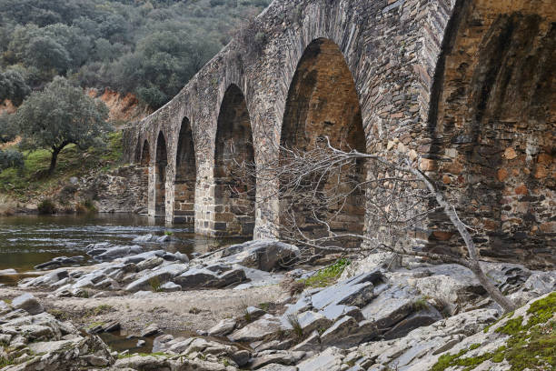 istock Traditional stone bridge in Alagon river. Sotoserrano, Castilla y Leon 1539476516